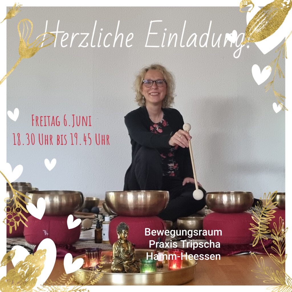 Entspannung mit Klangschalen in kleiner Gruppe