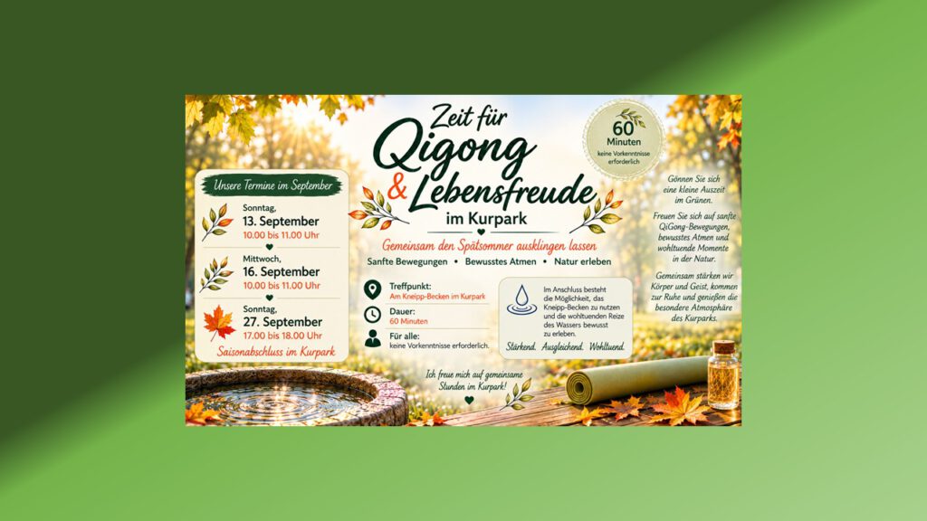 QiGong im September im Kurpark Hamm